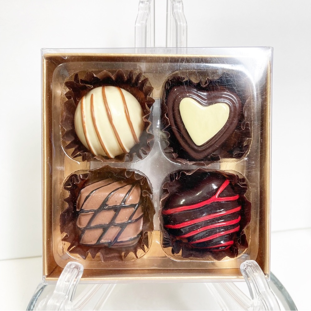 Lip Gloss Faux Chocolates Set of 4 NEW